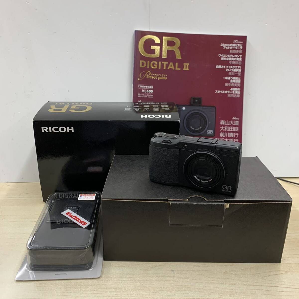 RICOH GR DIGITAL Ⅱ II 2 リコー デジダル コンパクトデジタルカメラ 動作確認済み ショット回数1198回 GC-1ケース パーフェクトガイド付